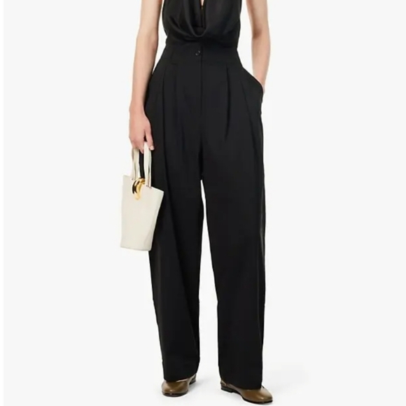 Reformation Pants - Reformation Black Straight-Leg Jumpsuit Pants